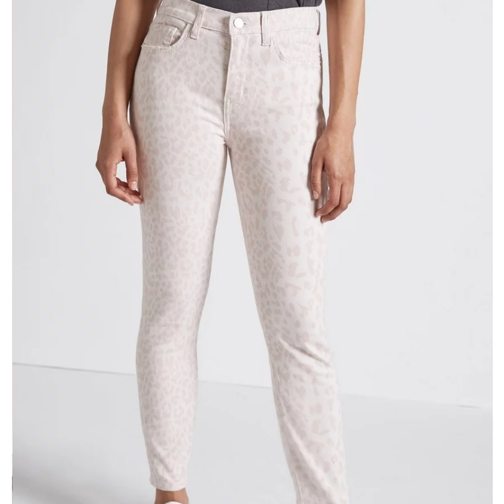Current/Elliott leopard rose Stiletto Jean